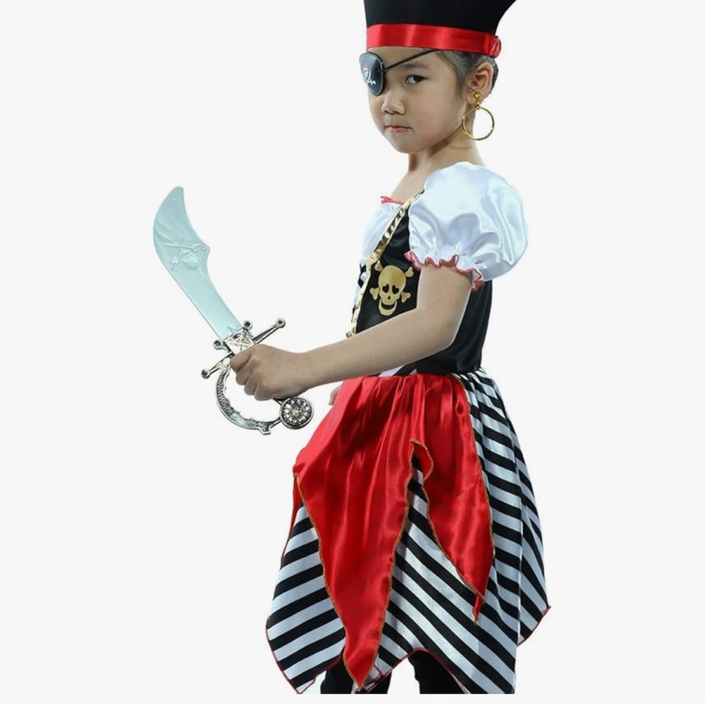 Pirate Kids Costume - toddler girl pirate dress
